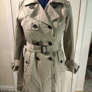 Banana Republic Trench Coat Size Petite MED